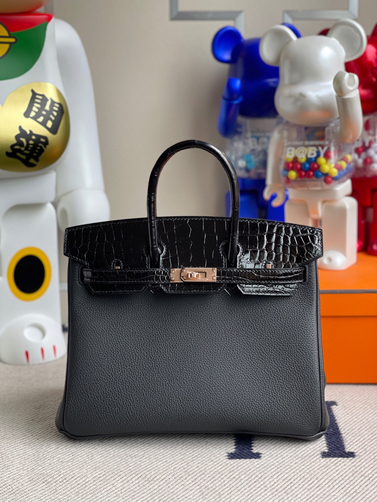 Uncle Bench Hermes Birkin Touch 25CM CK89 Nior Rose Gold