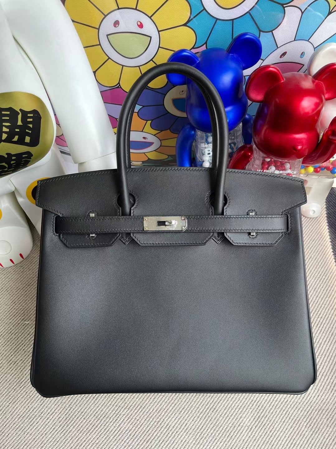 Hermès Birkin Jonathan Ck89 Black 30cm