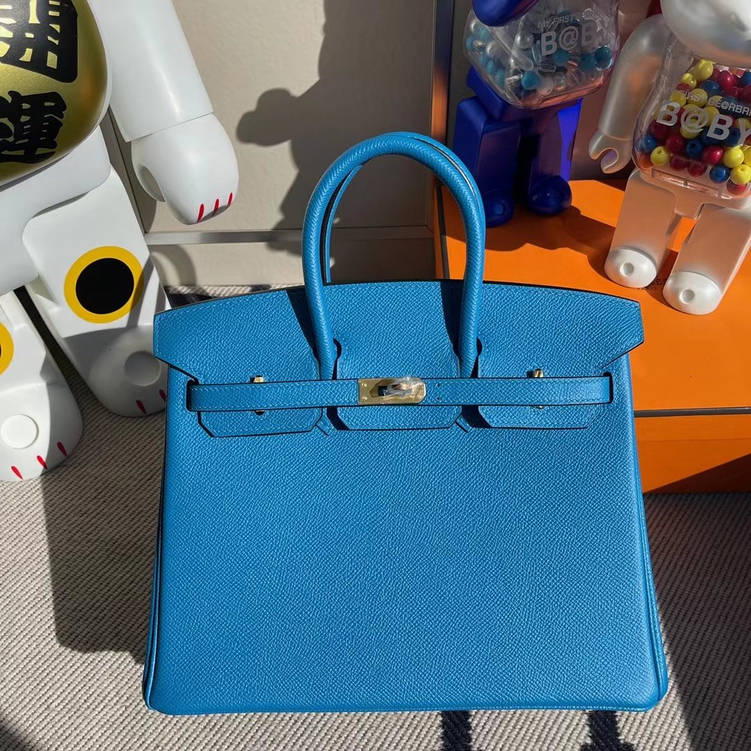 Hermès Birkin Epsom B3 Blue 25cm
