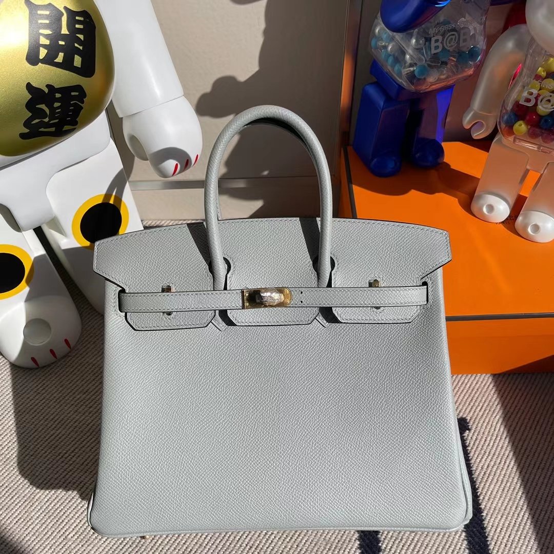 Hermès Birkin Epsom 8U Ice grey 25cm