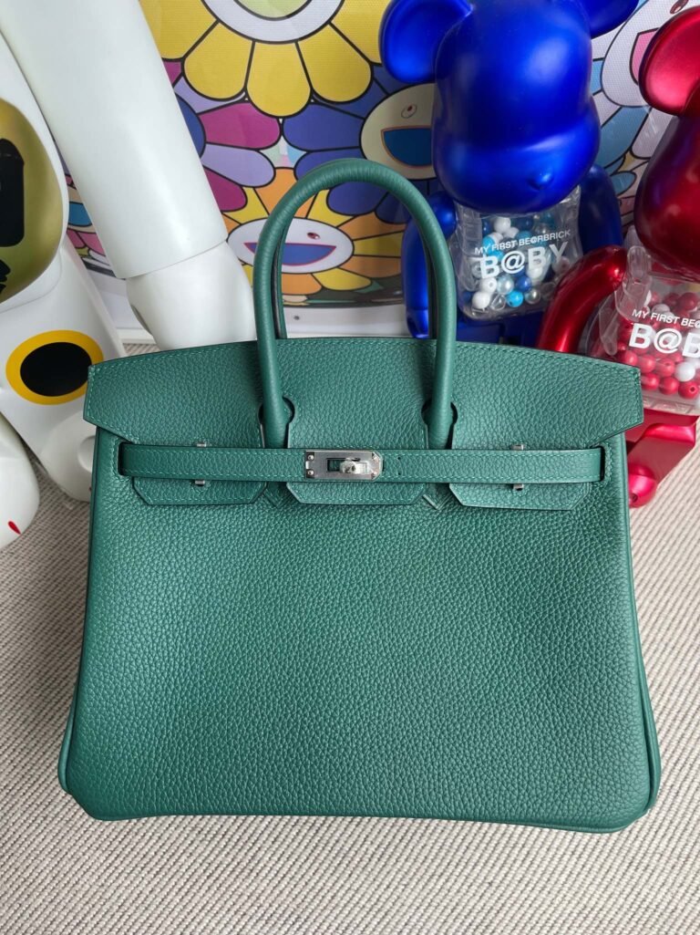 Hermès Birkin togo z6 peacock green 25cm
