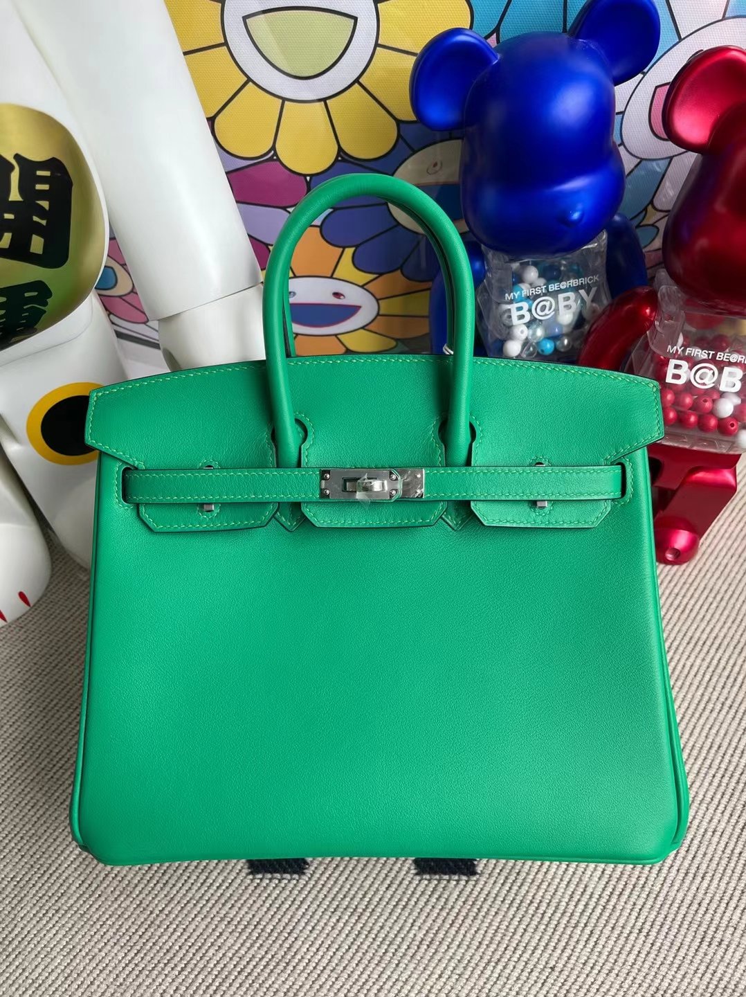 Hermès Birkin Swift 7W Mint green 25cm