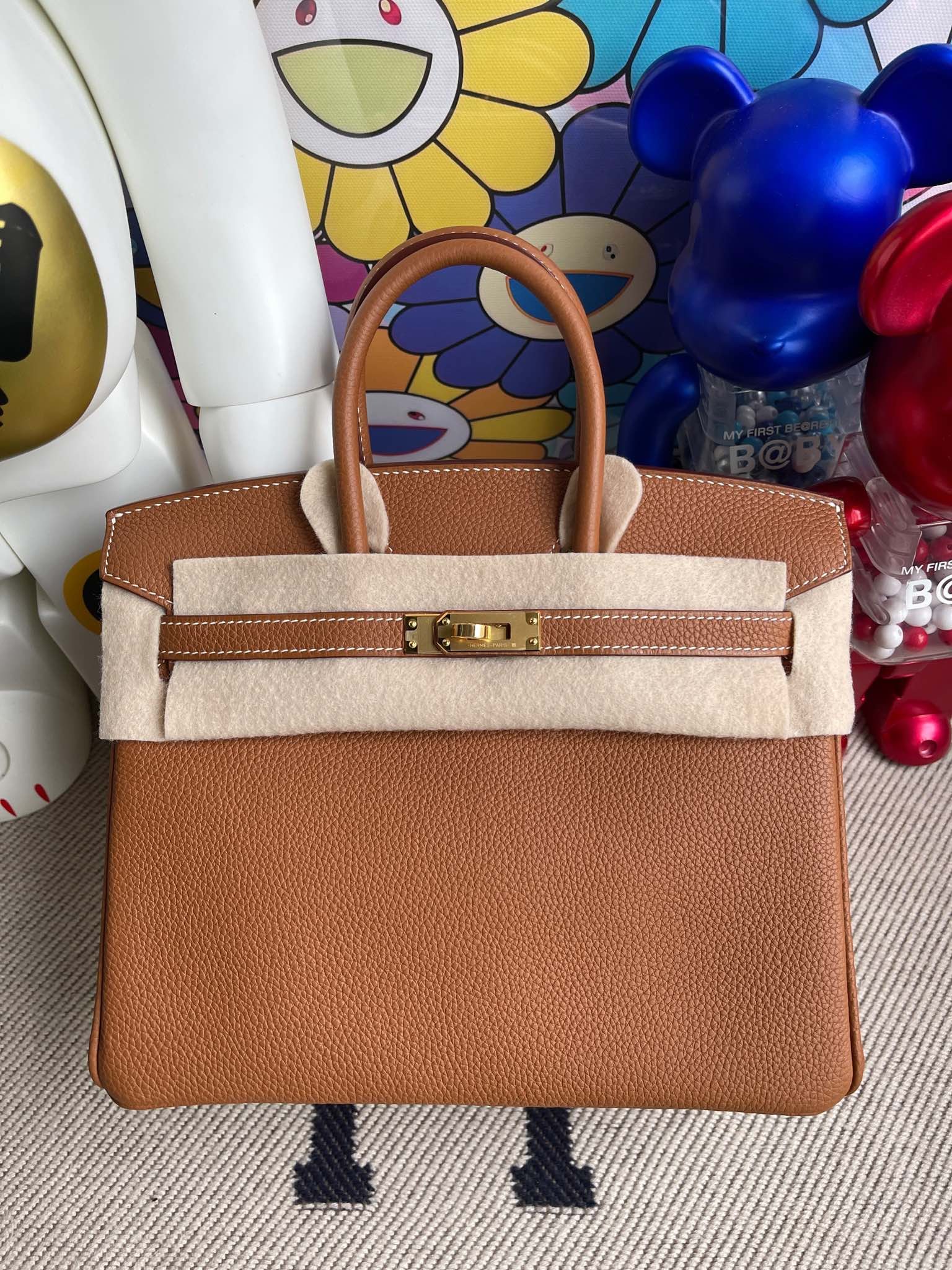 Uncle Bench Hermes Birkin togo ck37 Gold Gold buckle 25cm