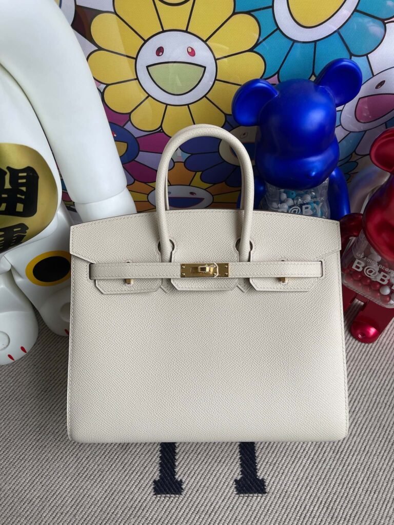 Uncle Bench Hermes Birkin 25cm Epsom CK10 Craie Gold Hardware Full Handmade