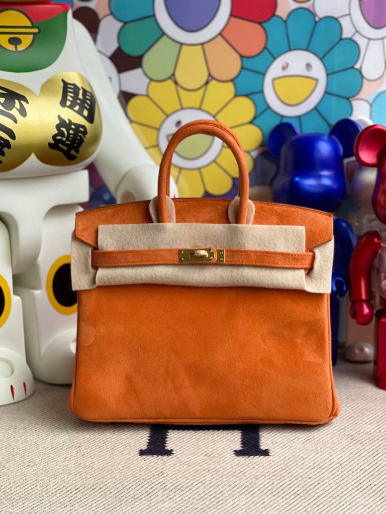 Uncle Bench Hermes Birkin 25cm chamois orange Gold Hardware Full Handmade