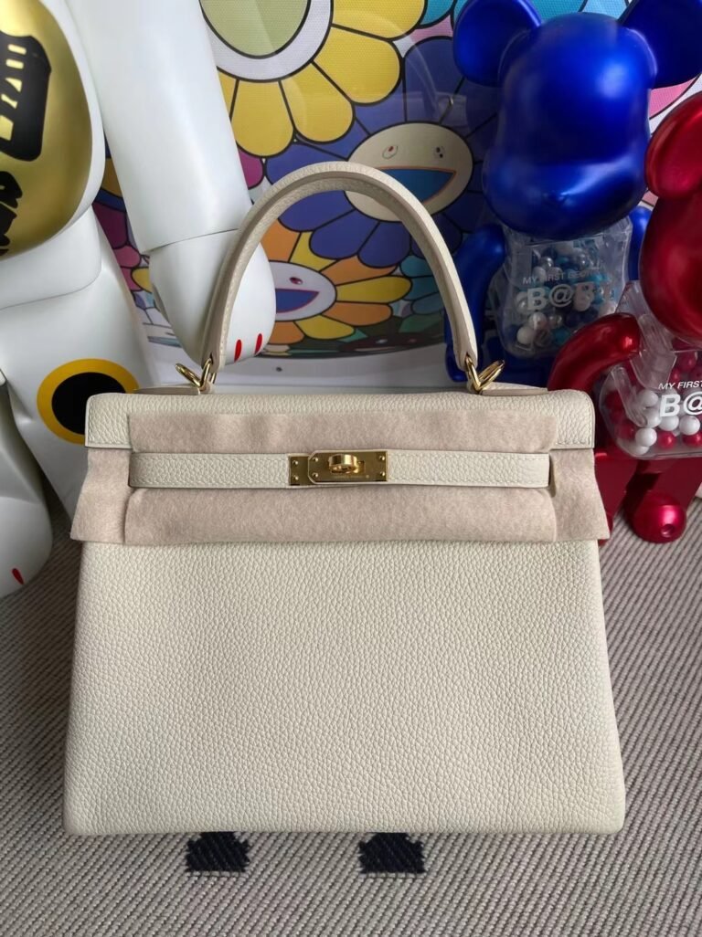 Uncle Bench Hermes Kelly Touch 25cm Togo Ck10 Craie Gold Hardware Full Handmade