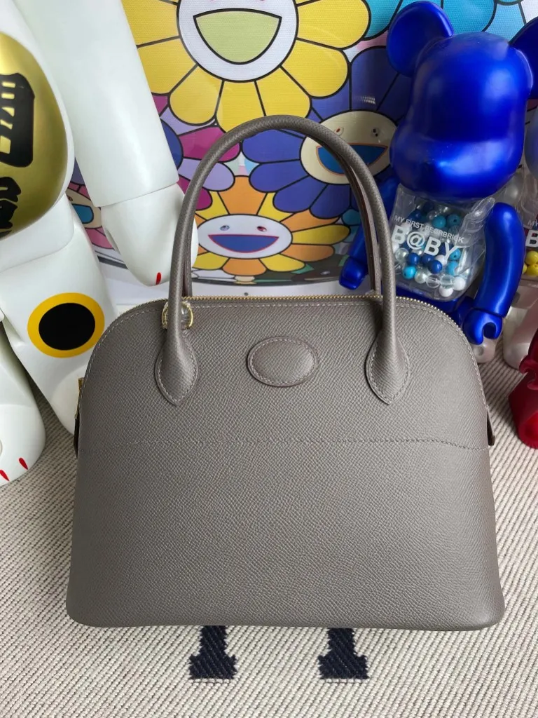 Uncle Bench Hermes Bolide 27cm Epsom 8F Etain Gold Hardware Full Handmade