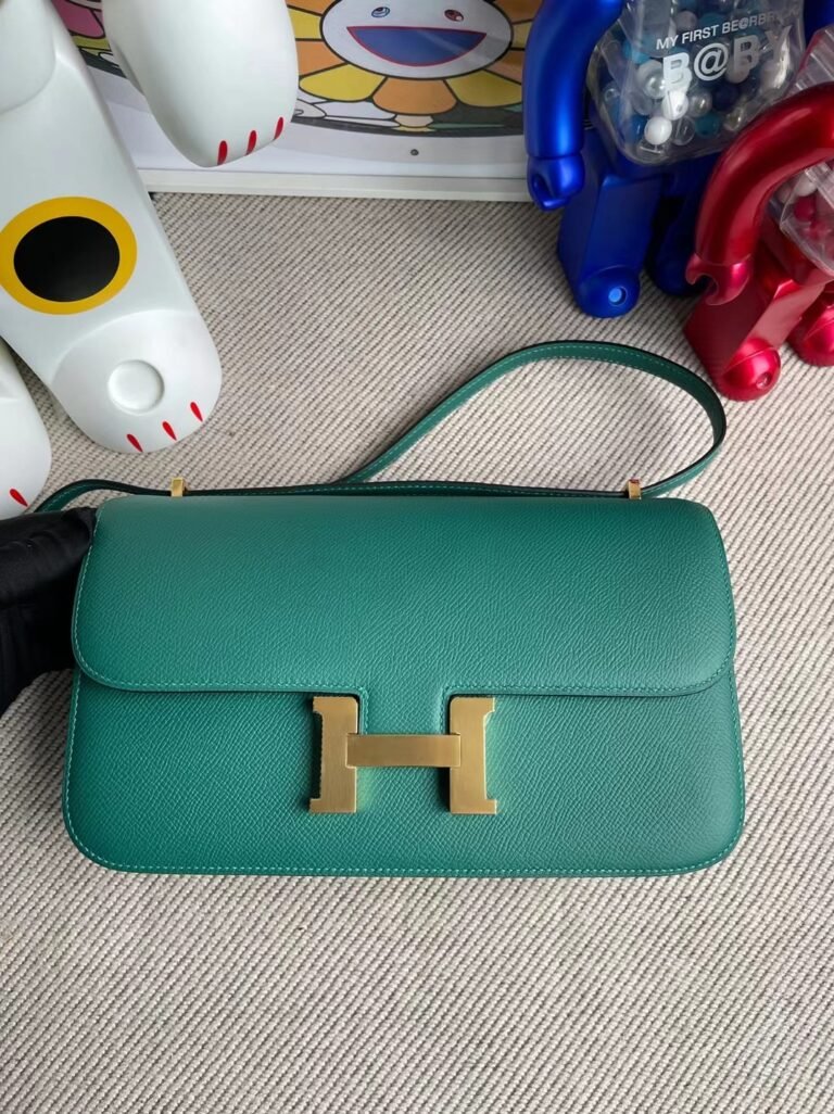 Uncle Bench Hermes Constance Elan Epsom Z6 peacock green Gold Hardware 26cm Full Handmade