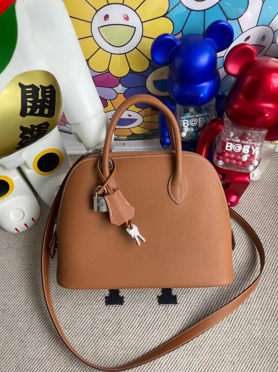 Uncle Bench Hermes Bolide evercolor ck37 Golden Silver Hardware 25cm Full Handmade