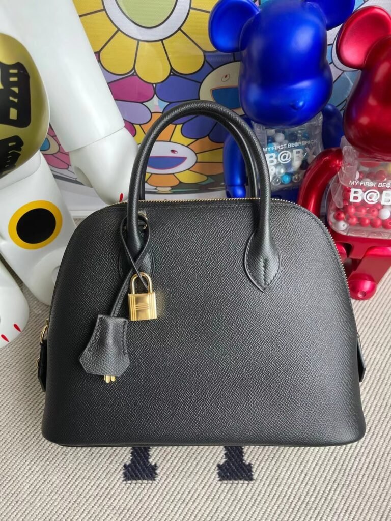 Uncle Bench Hermes Bolide Epsom ck89 Black Gold Hardware 25cm Full Handmade