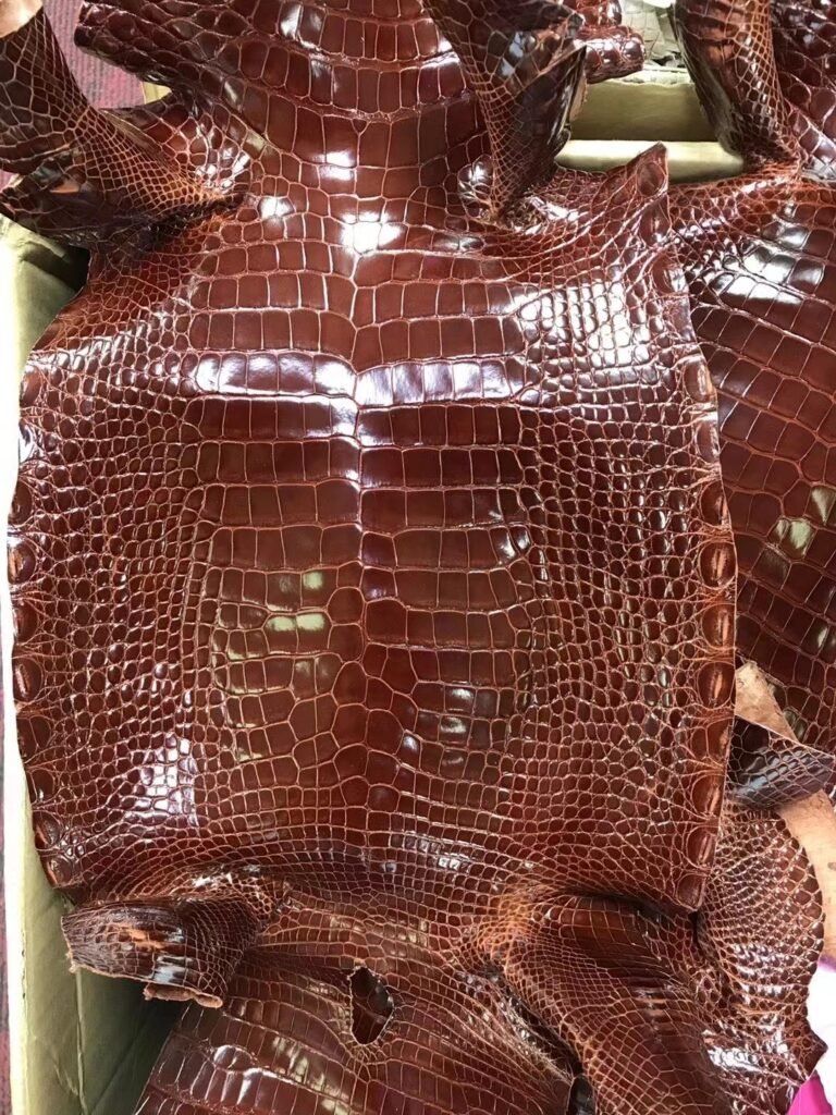 Uncle Bench Hermes Leather Alligator shiny coffee customized