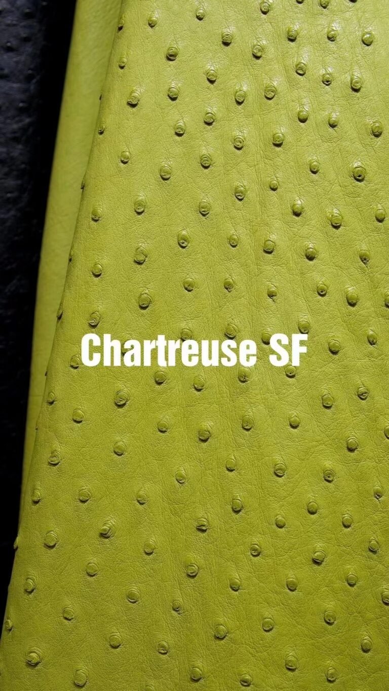Uncle Bench Hermes Leather Ostrich Chartreuse customized