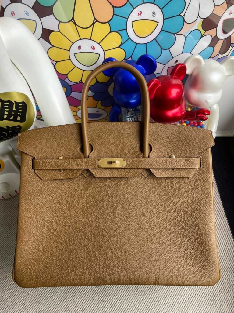 Uncle Bench Hermes Birkin togo Chestnut brown Gold Hardware 35cm Full Handmade