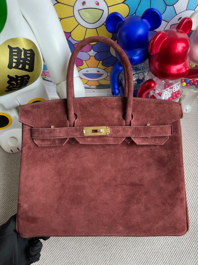 Uncle Bench Hermes Birkin chamois Teddy color Gold Hardware 30cm Full Handmade