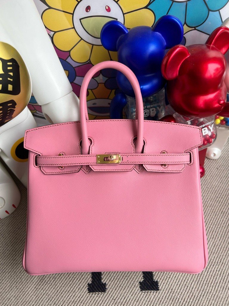 Uncle Bench Hermes Birkin Swift 5p Rose Sakura Gold Hardware 25cm Full Handmade