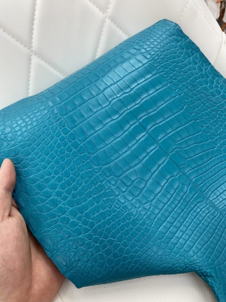 Uncle Bench Hermes New leather Alligator matt 7F Peacock blue