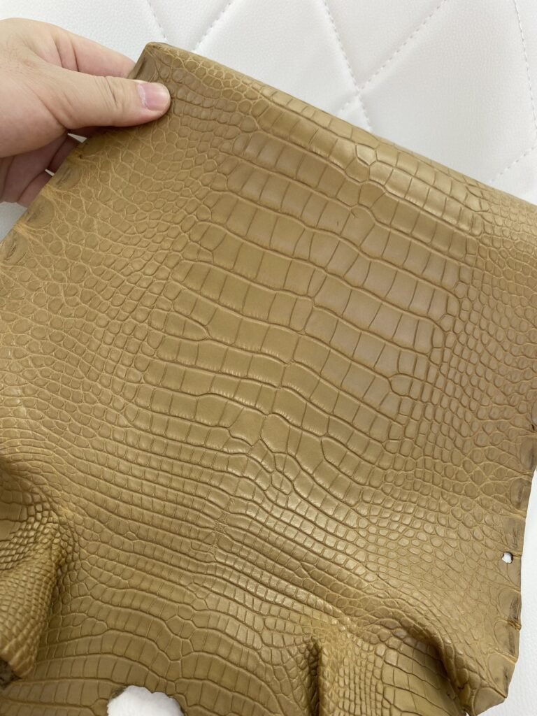 Uncle Bench Hermes New leather Alligator matt Kraft paper color