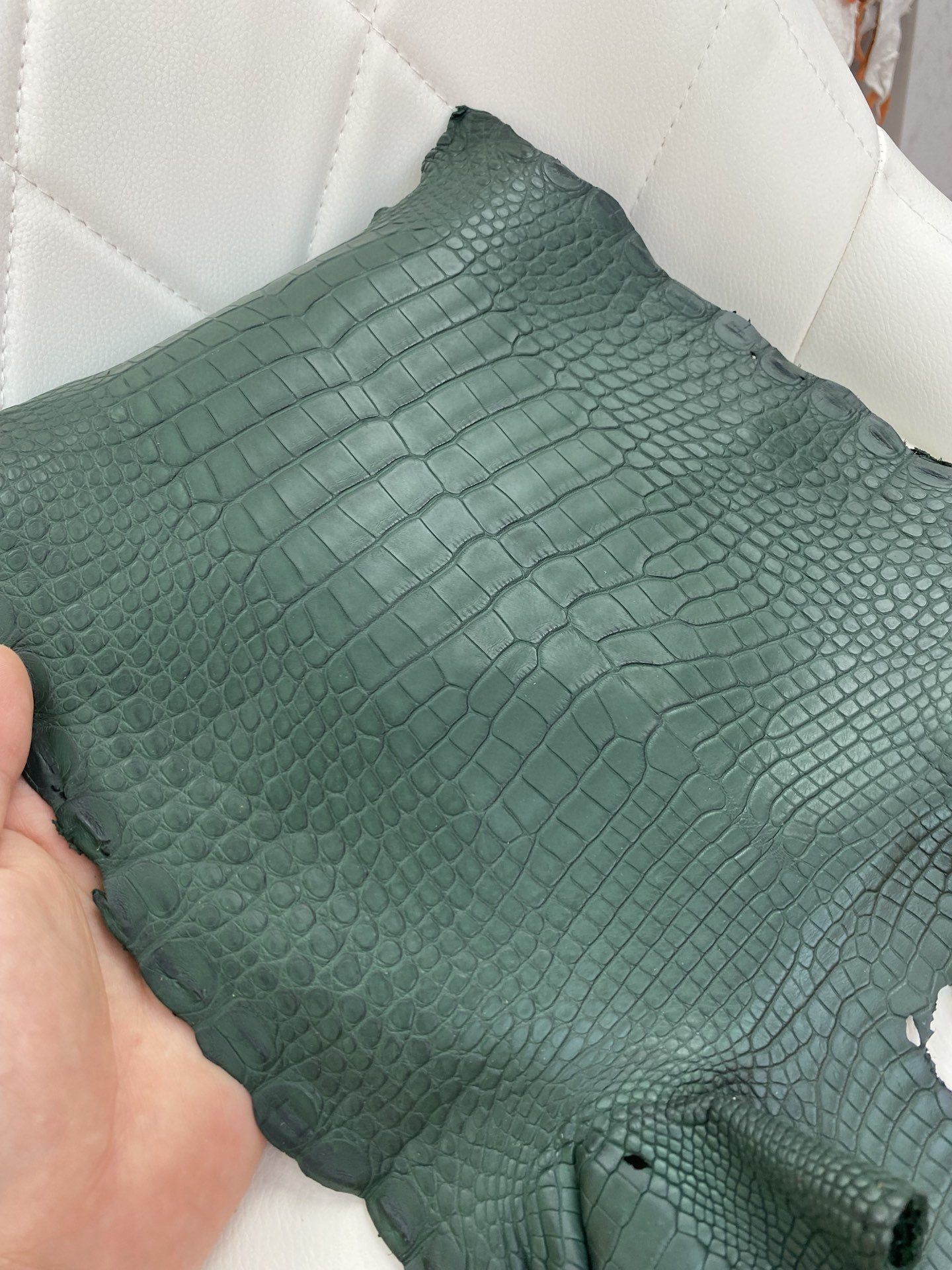 Uncle Bench Hermes New leather Alligator matte 6o Cypress green