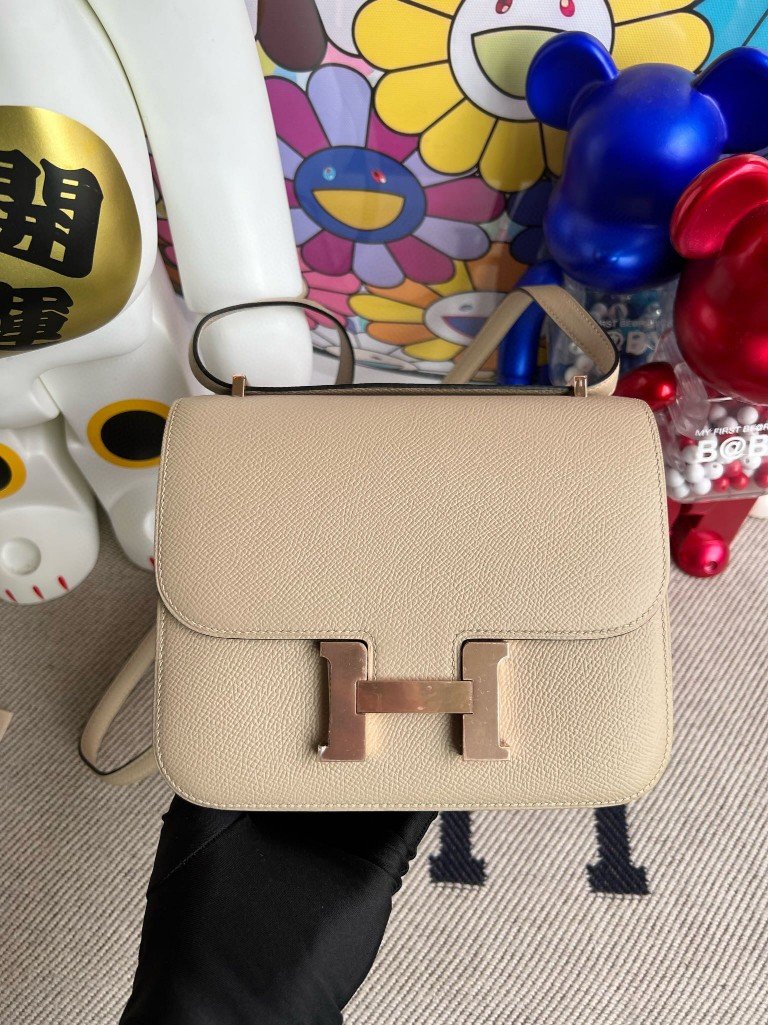 Uncle Bench Hermes constance Epsom S2 Trench Rose Gold Hardware 18cm Full Handmade