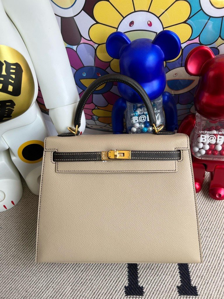 Uncle Bench Hermes Kelly Epsom Trench & chocolate Gold Hardware 25cm Full Handmade