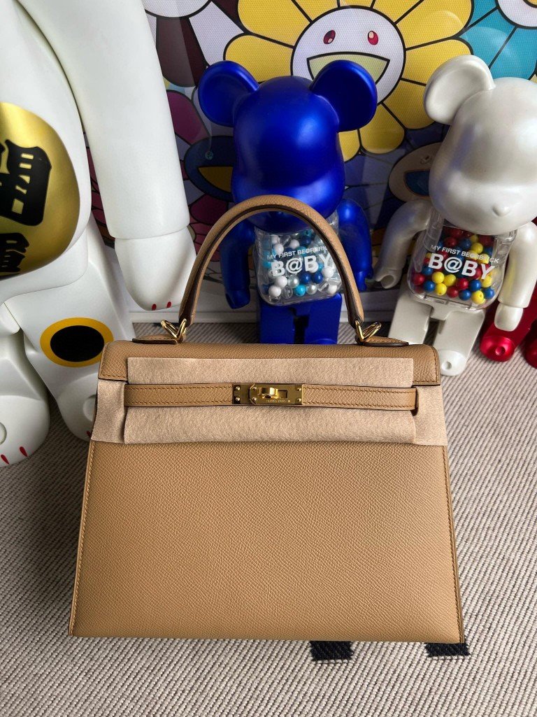 Uncle Bench Hermes kelly Epsom Biscuit Color Gold Hardware 25cm Full Handmade