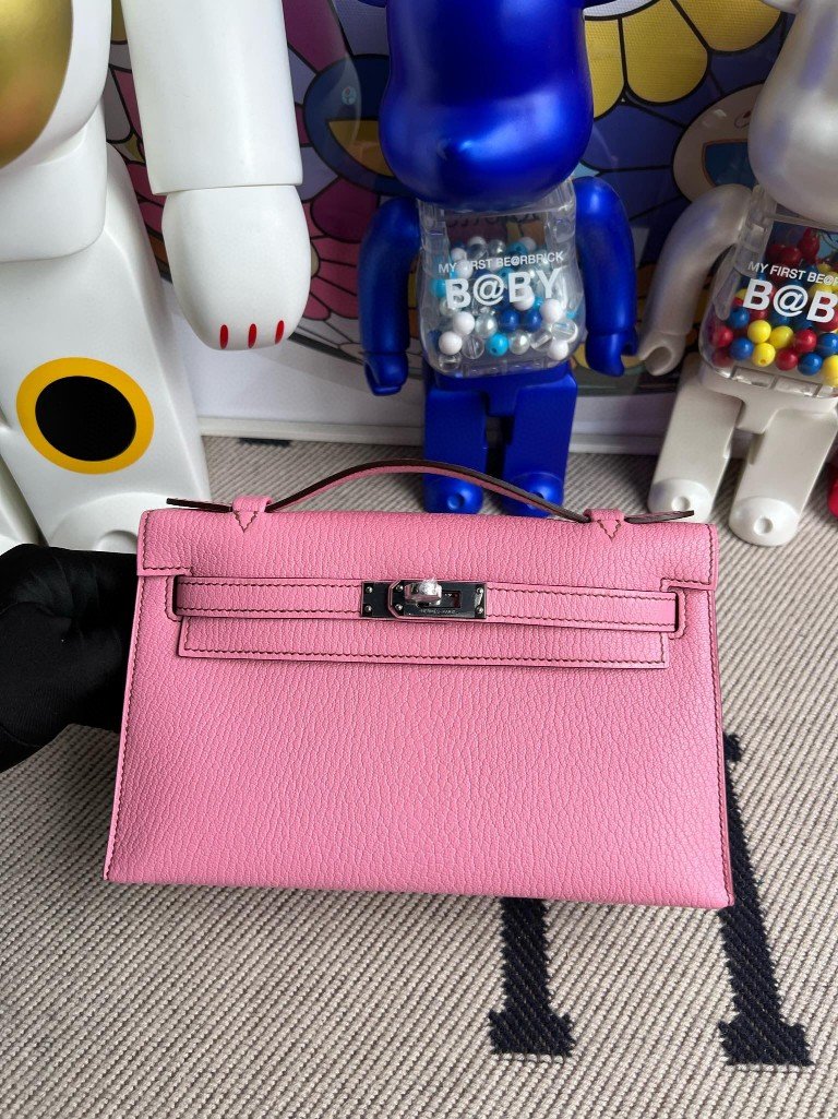 Uncle Bench Hermes Mini pochette Chevre 5P sakura pink Silver Hardware 22cm Full Handmade