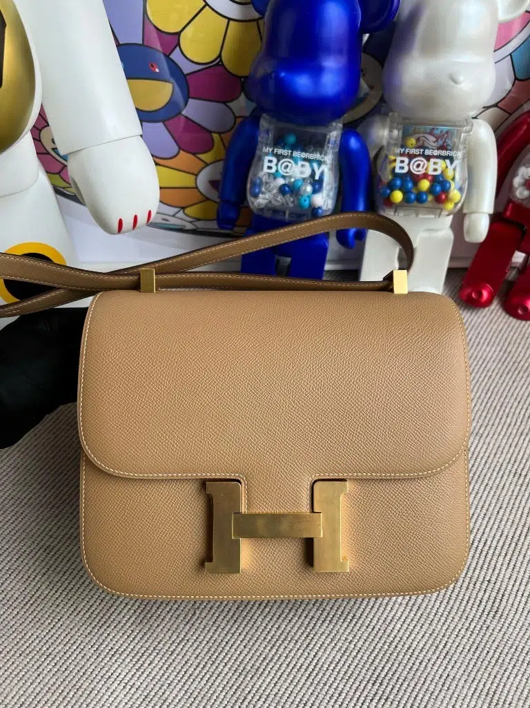 Uncle Bench Hermes Constance Epsom Chai Color Gold Hardware GHW 24m Full Handmade