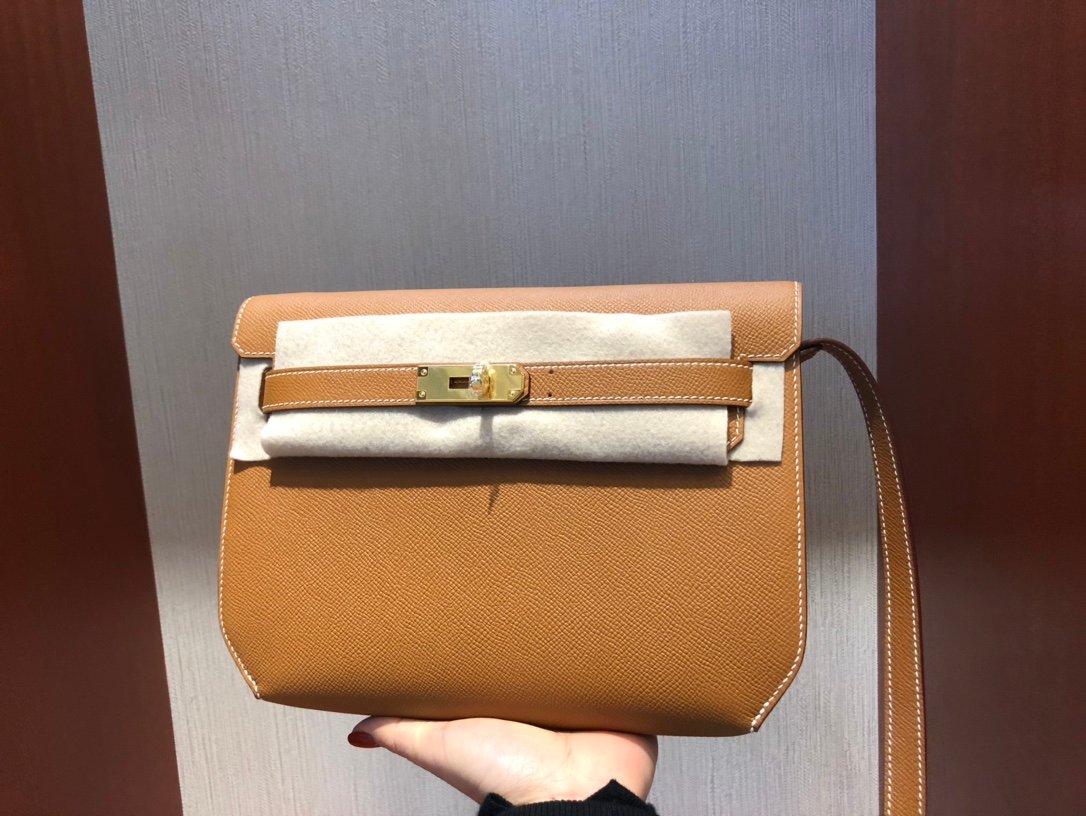 Uncle Bench Hermes Kelly depeche Epsom ck37 Golden Gold Hardware GHW 38m Full Handmade