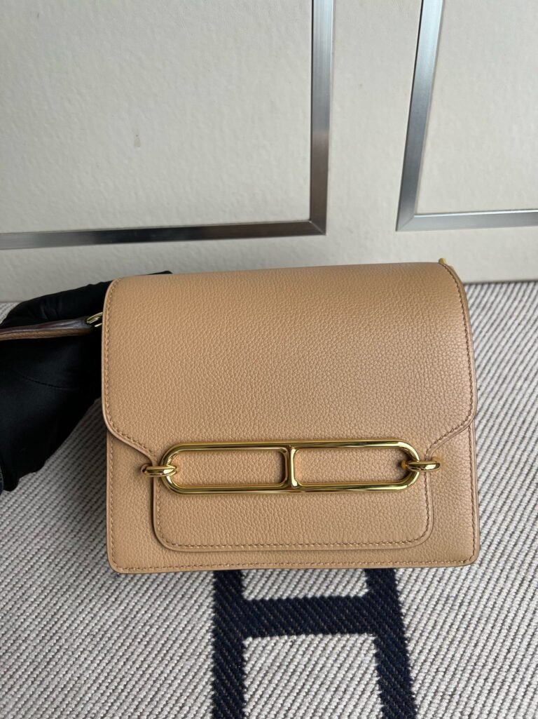 Uncle Bench Hermes Roulis Evecolor Tea Color Gold Hardware 18cm Full Handmade