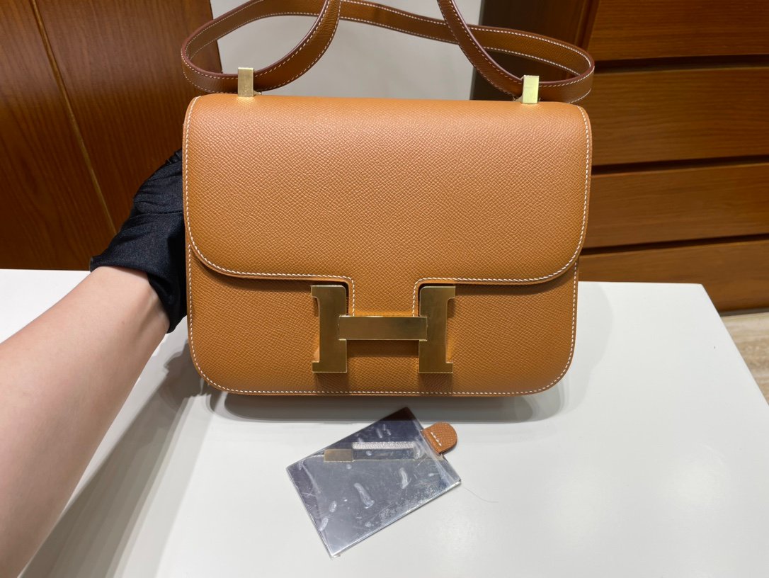 Uncle Bench Hermes Constance Epsom new single layer ck37 Golden Gold Hardware GHW 24cm Full Handmade