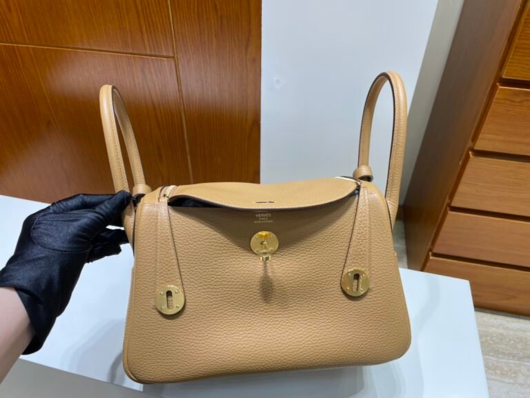 Uncle Bench Hermes Lindy TC 4B Biscuit color Gold Hardware GHW 26cm Full Handmade