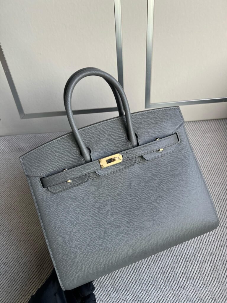 Uncle Bench Hermes Birkin Epsom 0L gris merye Gold Hardware GHW 25cm Full Handmade