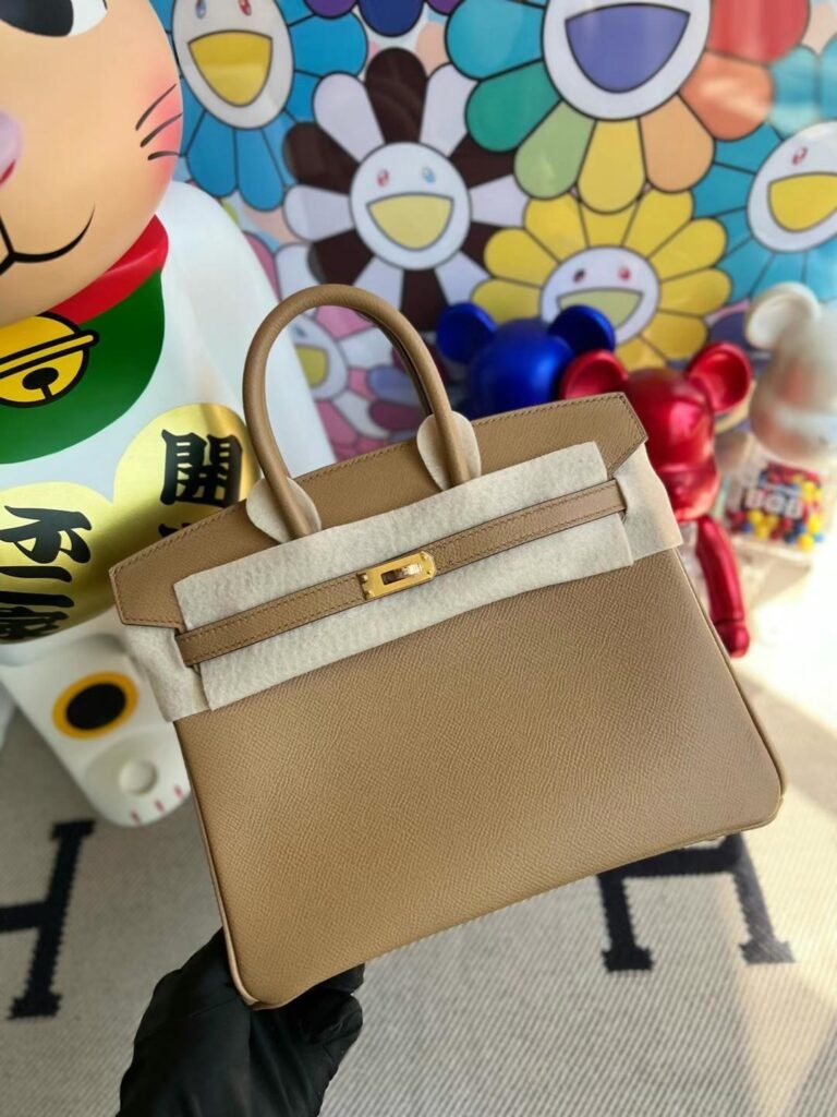 Uncle Bench Hermes Birkin Epsom 0M Tea color Gold Hardware 25cm Full Handmade