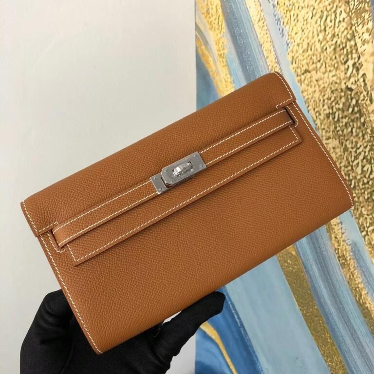 Uncle Bench Hermes Kelly woc epsom ck37 Gold brown silver Hardware Full Handmade