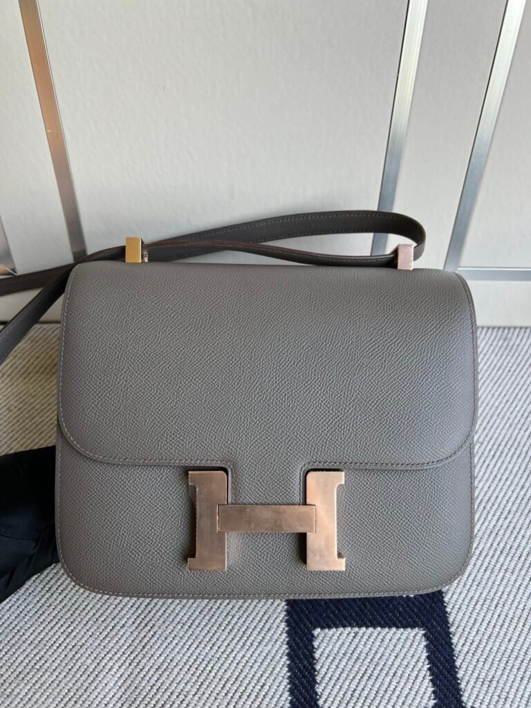 Uncle Bench Hermes Constance Epsom 8F Etain Rose Gold Hardware 24cm Full Handmade