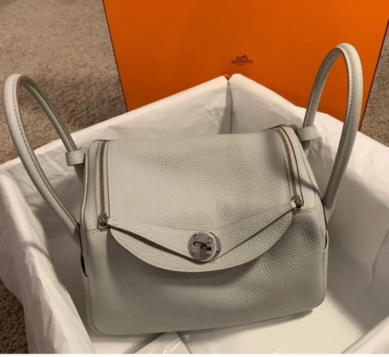 Uncle Bench Hermes Lindy TC ck80 grey pearl Silver Hardware 26cm Full Handmade
