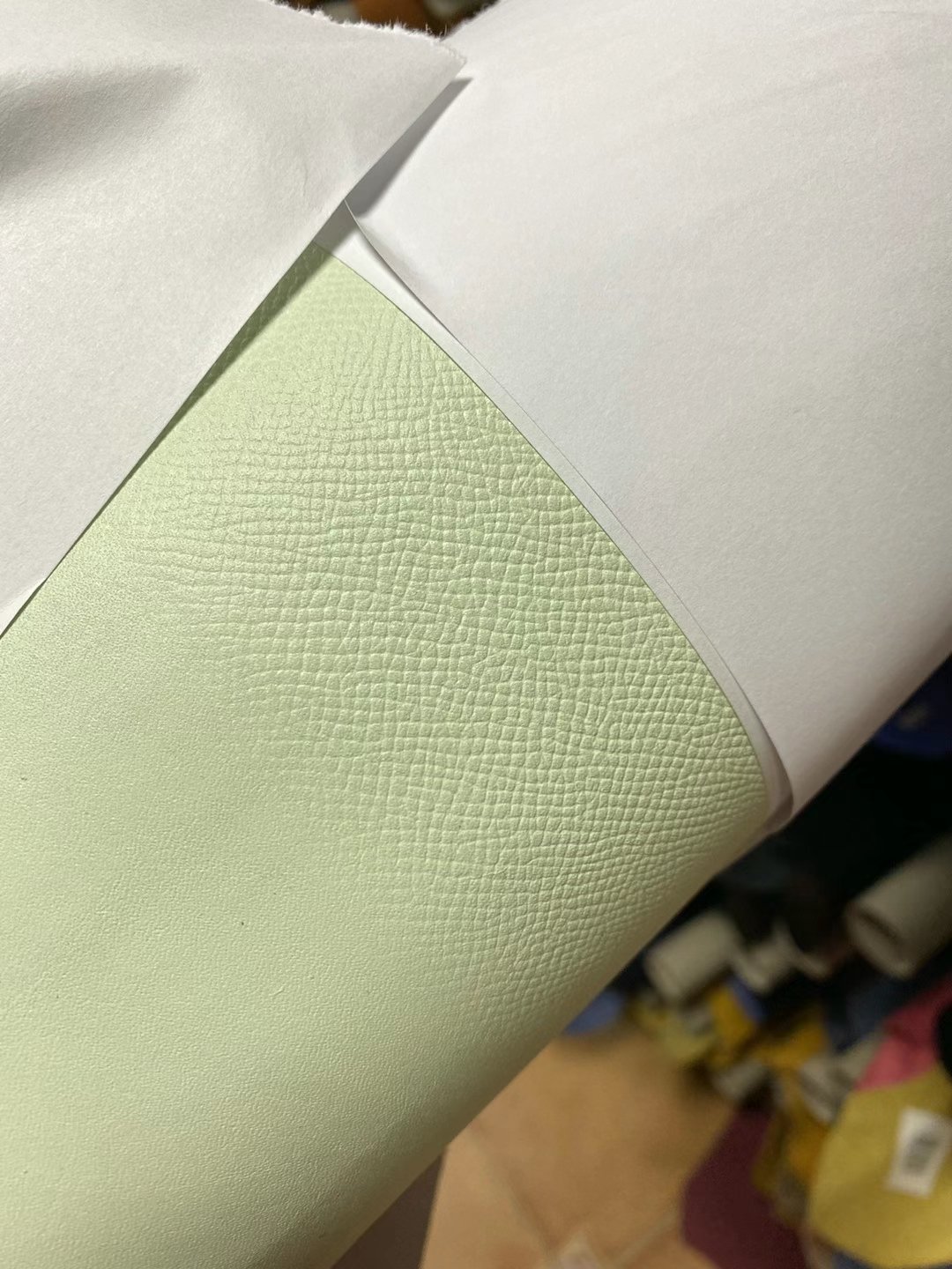 Uncle Bench Hermes New leather Epsom 0S Light green a little