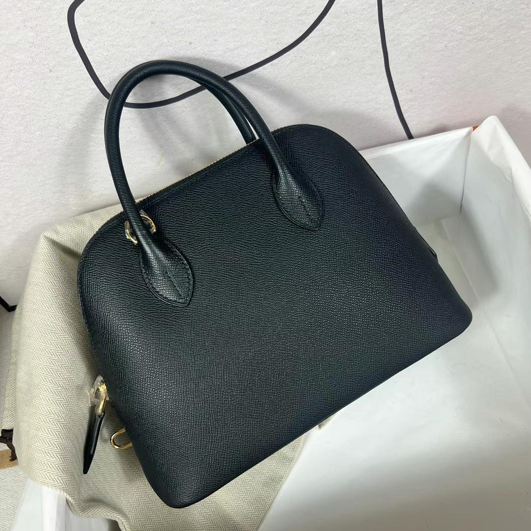 Uncle Bench Hermes Bolide Epsom Ck89 Black Gold Hardware Ghw 25cm Full Handmade