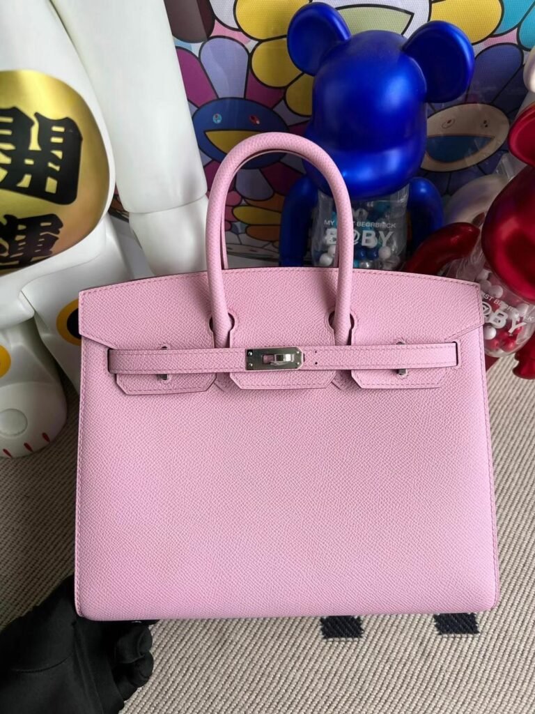 Uncle Bench Hermes Birkin Sellier Epsom X9 mallow purple Silver Hardware Phw 25cm Full Handmade