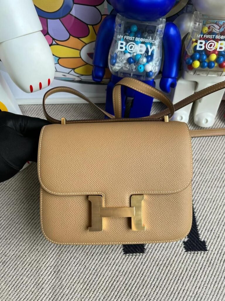 Uncle Bench Hermes Constance Epsom 0M Tea color Gold Hardware 18cm Full Handmade