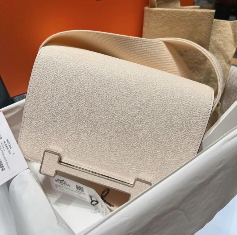 Uncle Bench Hermes Geta Chevre i2 Creamy white Gold Hardware 20cm Full Handmade