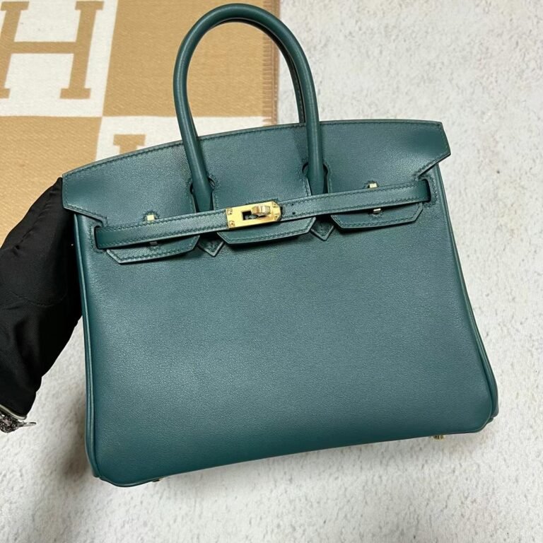 Uncle Bench Hermes Birkin Swift 6O Cypress green Gold Hardware 25cm Full Handmade